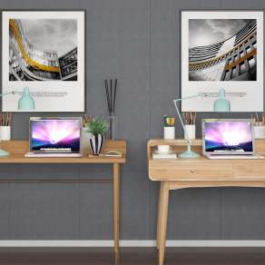 北欧书桌3D模型下载